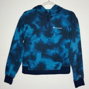 Champion Navy and Sky Blue Hoodie